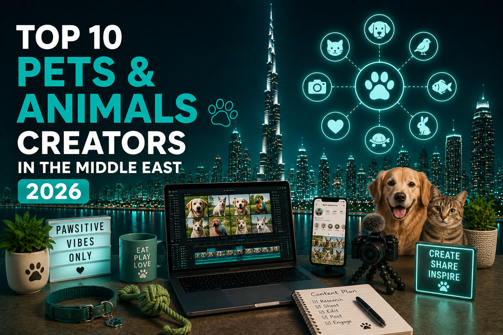 Top 10 Pets & Animals Creators in the Middle East 2026 - Cover Image